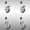 Service Caster 5 Inch 316SS Gray Poly Swivel 1-1/2 Inch Expanding Stem Caster Lock Brake, 2PK SCC-SS316TTLEX20S514-PPUB-2-S-2-112 - alternate 1